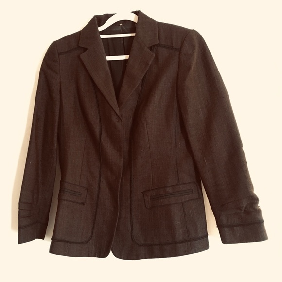 Ellie Tahari 2-Piece Silk Linen Dress and Blazer Ensemble – Size 4/6 - Picture 4 of 7